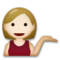 Person Tipping Hand - Medium Light emoji on LG